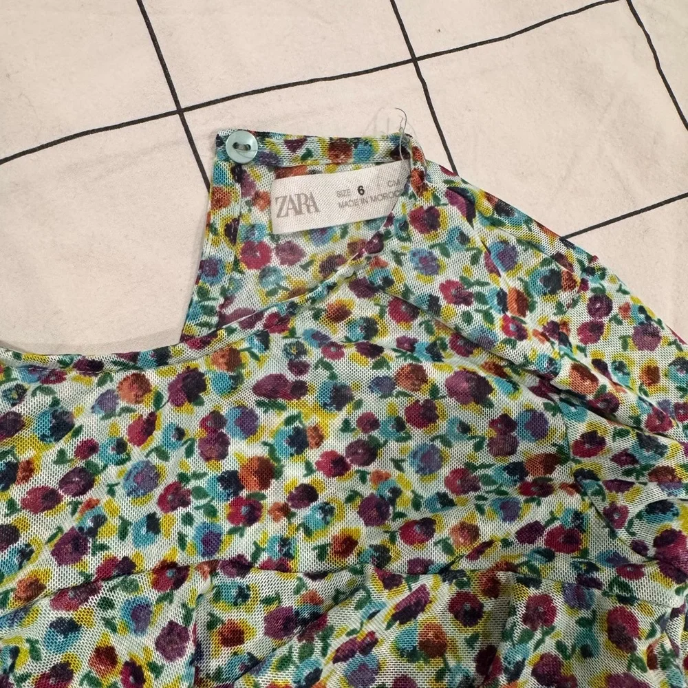 Floral Ruffle Kids Matching Set - Girls Size 6